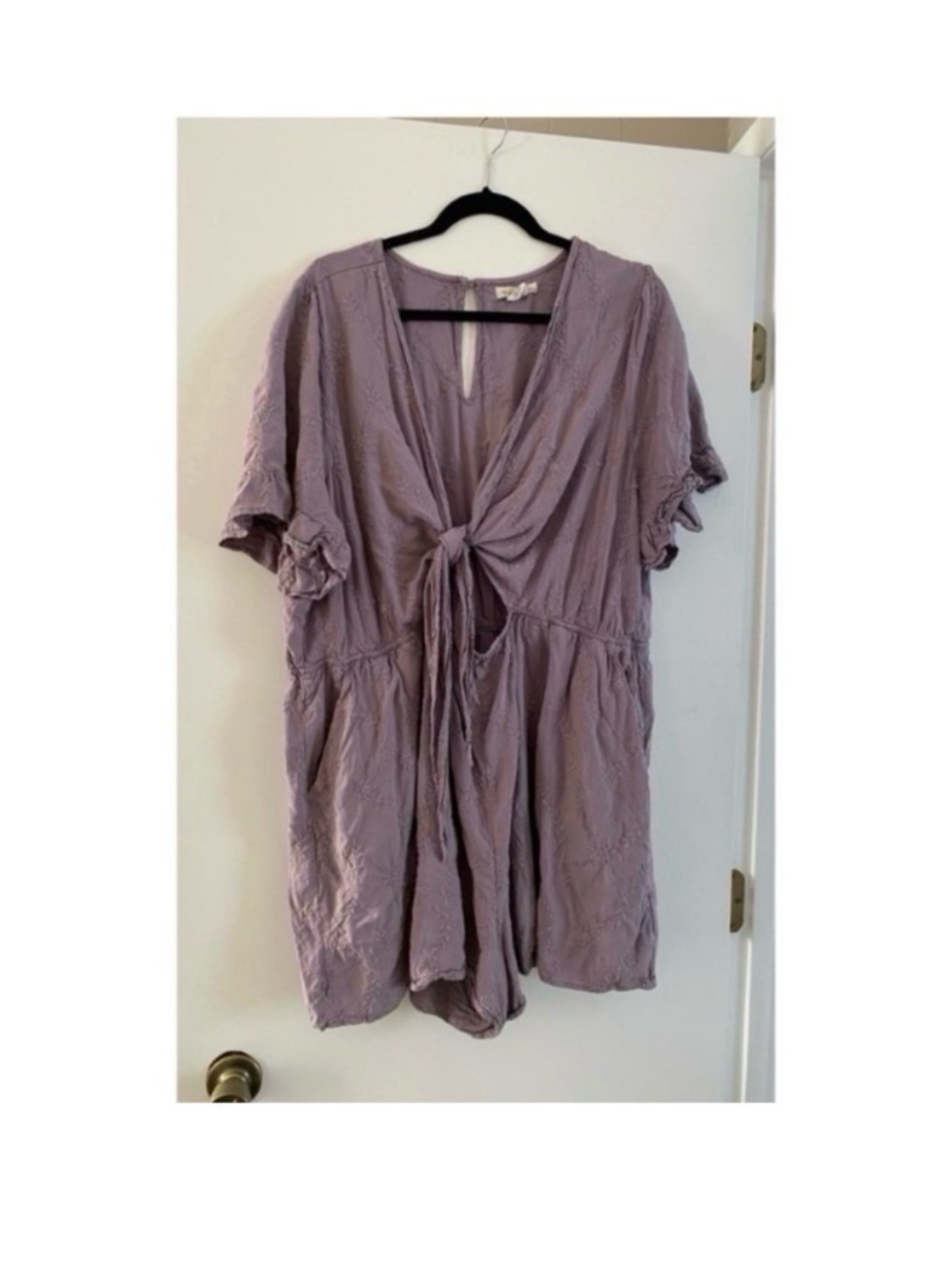 TORRID FESTI LILAC PURPLE CUT OUT ROMPER DRESS - Picture 7 of 10